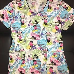 Disney Licensed Minnie Scrub Top